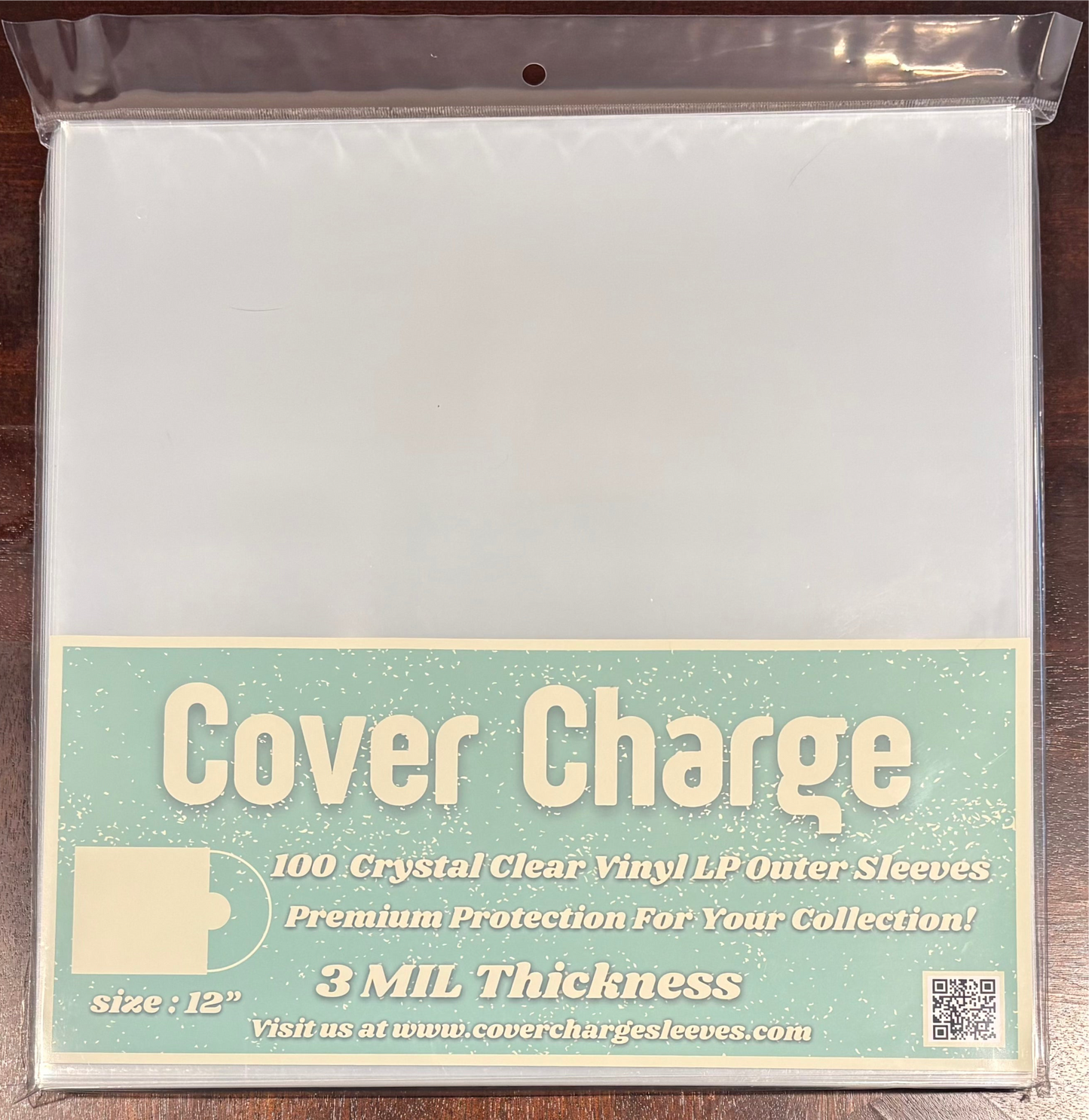100 Clear Plastic LP Outer Sleeves 3 Mil. Vinyl Record Album Covers