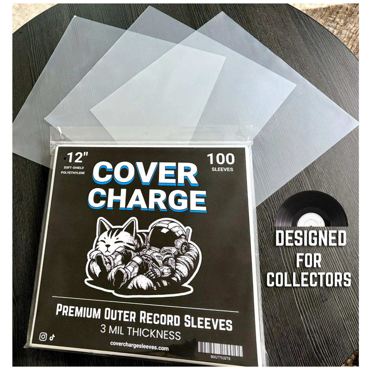 100 Soft Shield LP Outer Sleeves 3 Mil. Vinyl Record Album Covers
