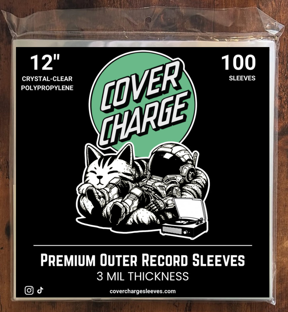 PRE-ORDER 100 Clear Plastic LP Outer Sleeves 3 Mil. Vinyl Record Album Covers