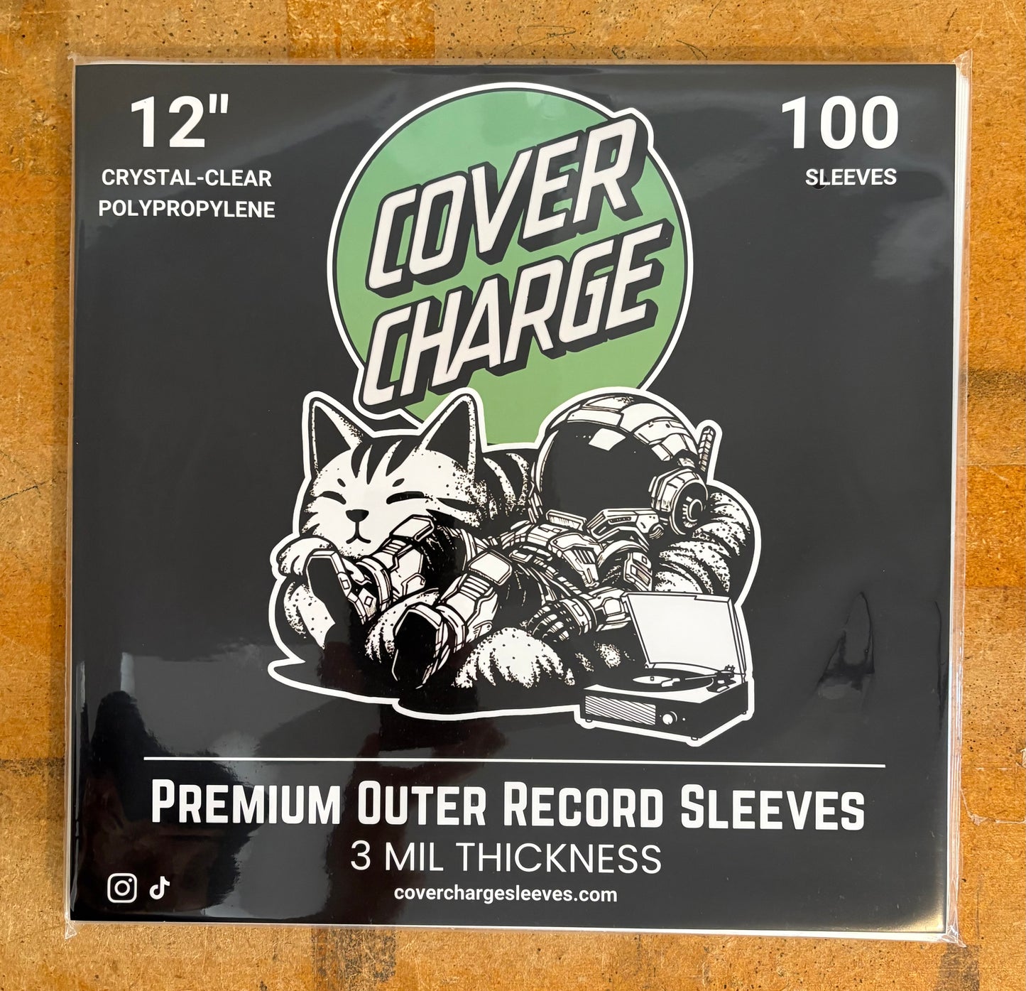 100 Clear Plastic LP Outer Sleeves 3 Mil. Vinyl Record Album Covers