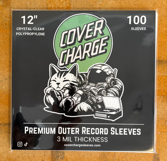 100 Clear Plastic LP Outer Sleeves 3 Mil. Vinyl Record Album Covers