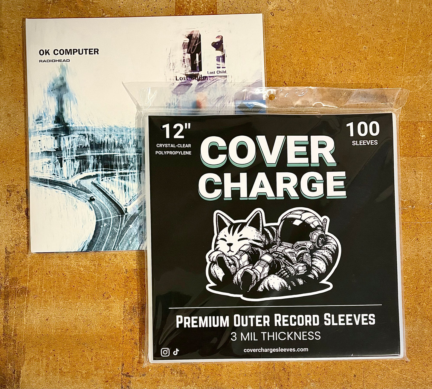 100 Clear Plastic LP Outer Sleeves 3 Mil. Vinyl Record Album Covers