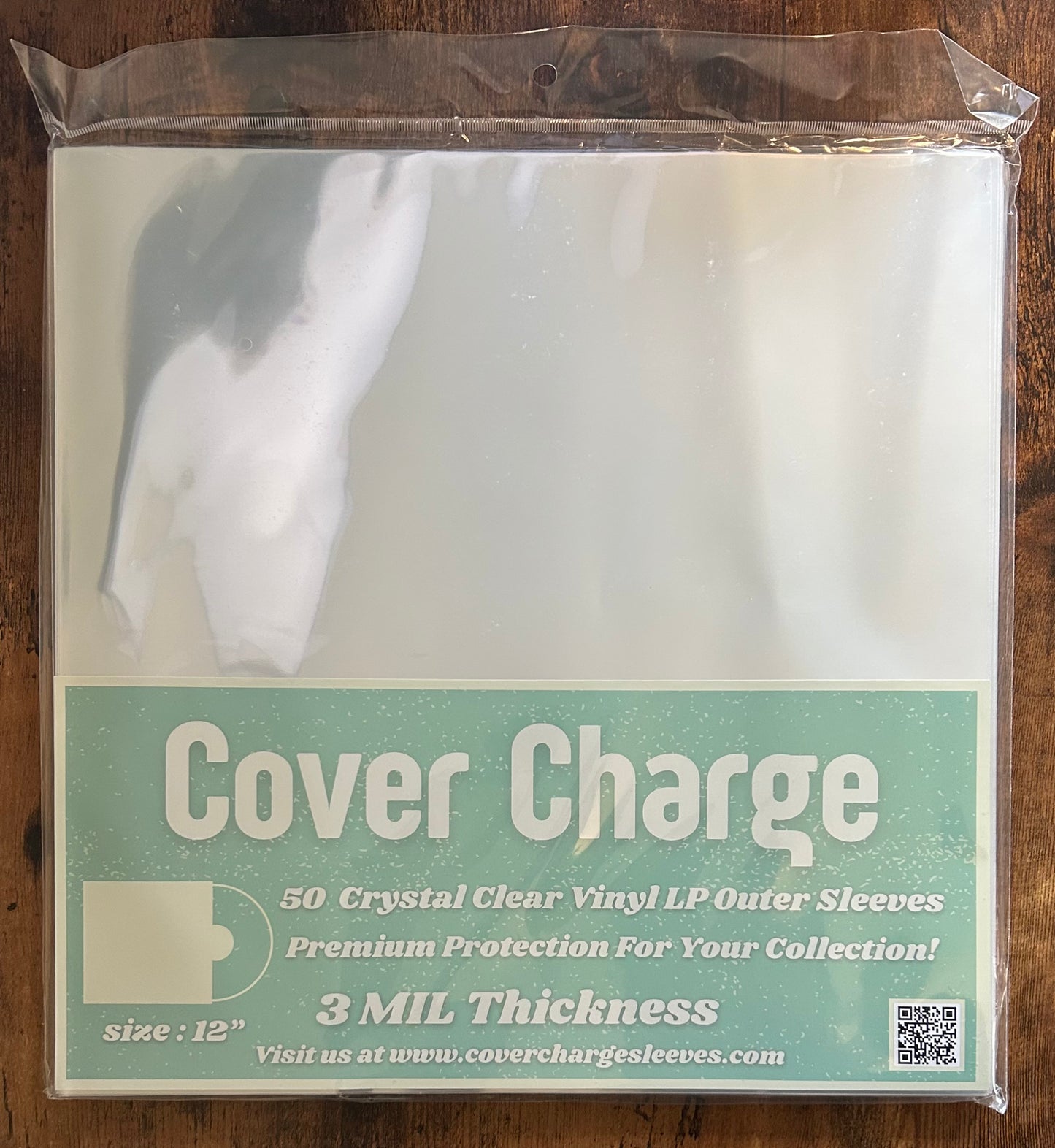 50 Clear Plastic LP Outer Sleeves 3 Mil. Vinyl Record Album Covers