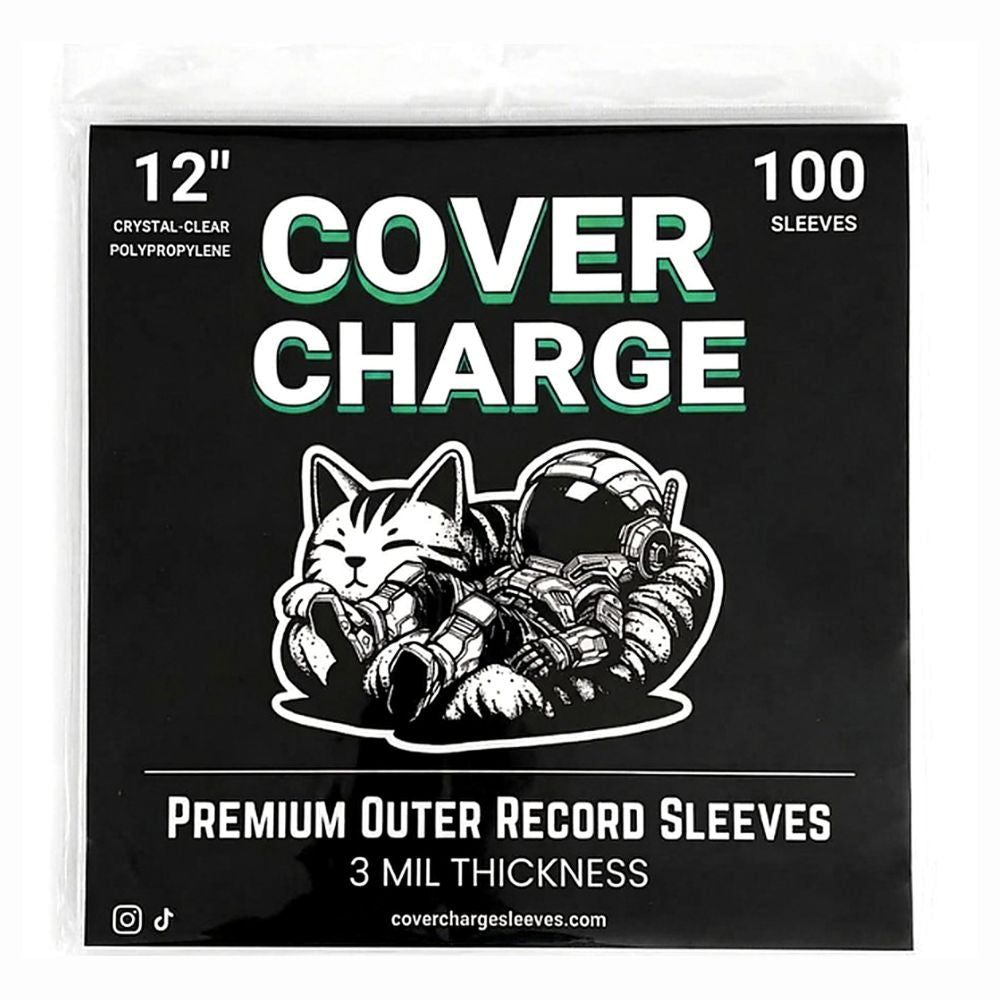 100 Crystal Clear Plastic LP Outer Sleeves 3 Mil. Vinyl Record Album Covers