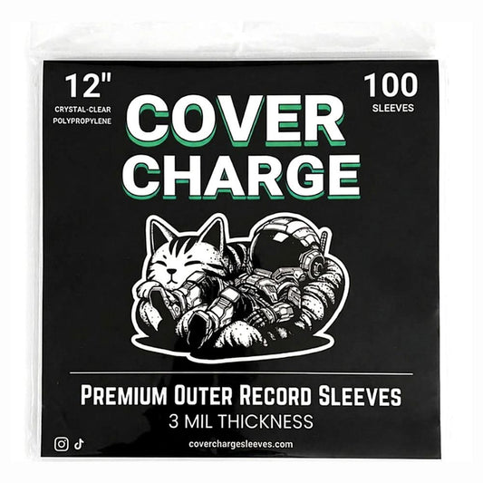100 Crystal Clear Plastic LP Outer Sleeves 3 Mil. Vinyl Record Album Covers